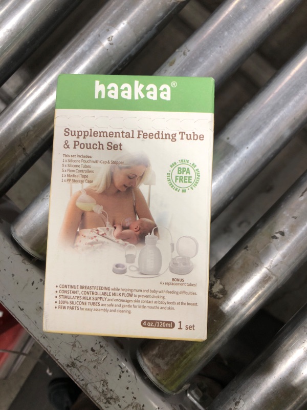 Photo 1 of haakaa Supplemental Feeding Tube & Pouch Set,Baby Supplemental Nursing System,SNS Breastfeeding System,Food Grade Silicone
