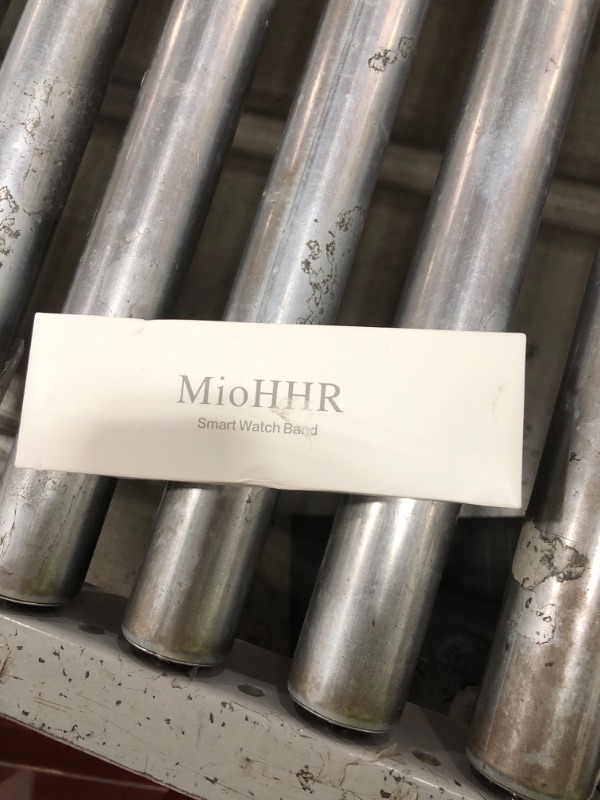 Photo 1 of MioHHR Slim Metal Band Compatible with Apple Watch Band 42mm(Series 10) 41mm 40mm 38mm,Dressy Stainless Steel Chain Strap for Women iWatch Bands Series 9 8 7 6 5 4 3 2 1 SE,Silver
