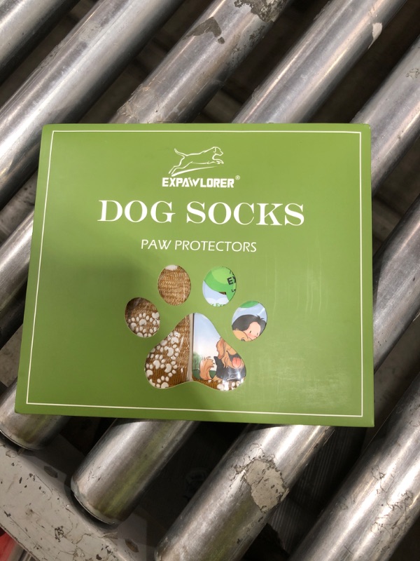 Photo 1 of EXPAWLORER Anti Slip Dog Socks to Prevent Licking Paws, Dog Shoes for Hot Pavement, Dog Booties for Small Medium Large Senior Dogs, Traction Control Boots & Paw Protectors for Hardwood Floors