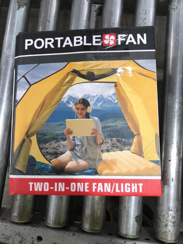 Photo 1 of Drchop 20000mAh Camping Fan, 10W Solar Powered Fans, Rechargeable Fan & Led Lantern, Battery Operated Powered Outdoor Tent Fans for Camping Summer Essentials (Black)