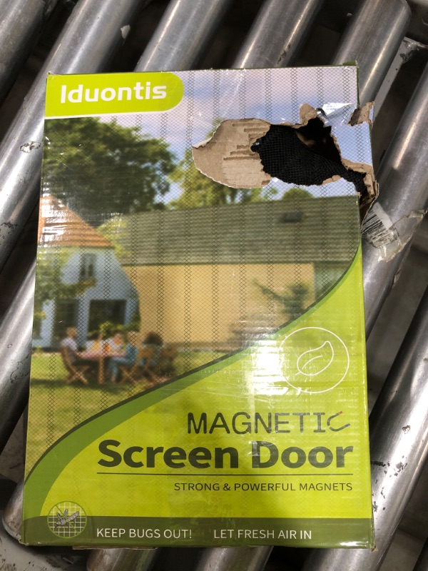 Photo 1 of Magnetic Screen Door- Fit for Door Size:36x80 Inch, Screen Itself Size:38"x82", Hands Free Mesh Partition,Heavy Duty Screen Door Mesh Curtain Keeps Bugs Out, Frame Hook & Loop, Pet and Kid Friendly