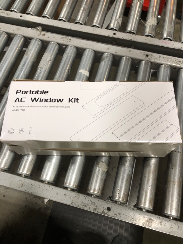 Photo 1 of Portable Air conditioner Window Kit, Adjustable Vertical/Horizontal Sliding Window Kit Plate for Unit, AC Window Vent Seal Suitable for 5.9” AC Exhaust Hose