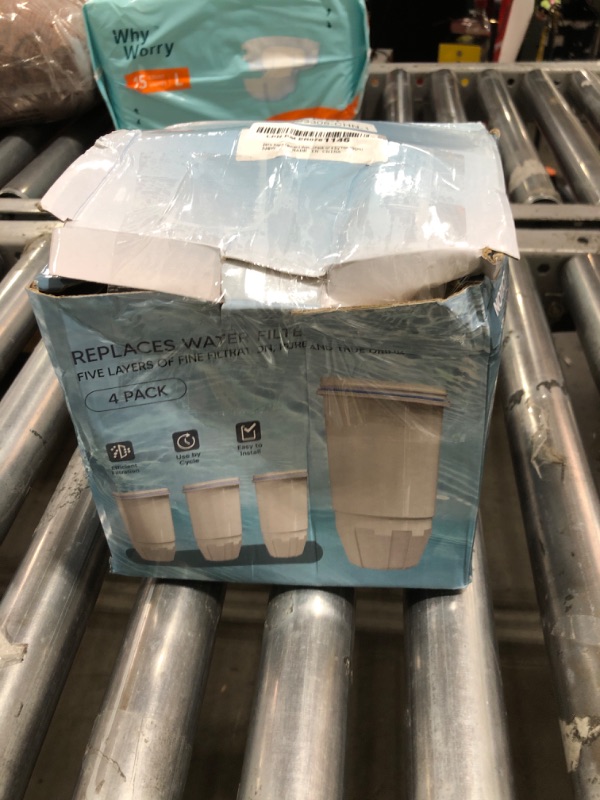 Photo 1 of Zero Replacement Water Filter Resin Filtration System 0 TDS 0 Leak,Compatible with Zero Water Pitcher and Dispenser, Reduce Lead/Chromium/PFOA/PFOS (Pack of 4 by TOMOON)