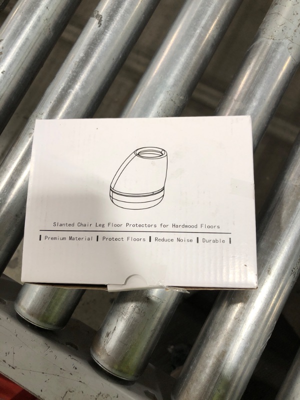Photo 1 of 24 PCS Small Slanted Chair Leg Floor Protectors for Hardwood Floors, Round Silicone Caps with Felt Pads, Chair Leg Covers to Protect Floors from Scratches and Reduce Noise(Clear, Fit 0.5"-0.8")