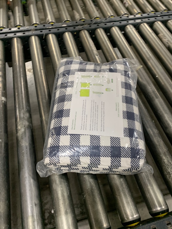 Photo 1 of ZAZE Picnic Blankets Machine Washable, 80''x80'' Extra Large Waterproof Sandproof Foldable Compact Beach Blanket, Oversized XL Outdoor Mat for Spring Summer Camping, Park, Travel Grass(Blue and White)