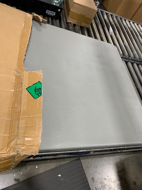 Photo 1 of Pearwow Equipment Pad for Air Conditioner Heat Pump Systems,36 x 36 x 2 inches,Outdoor Plastic Condenser Pad Ground Support Base for Condensing Units