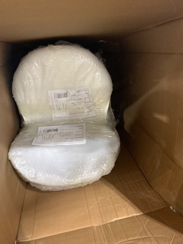 Photo 1 of Flash Furniture 5 Pack HERCULES Series 770 lb. Capacity Designer White Plastic Stack Chair with Black Frame