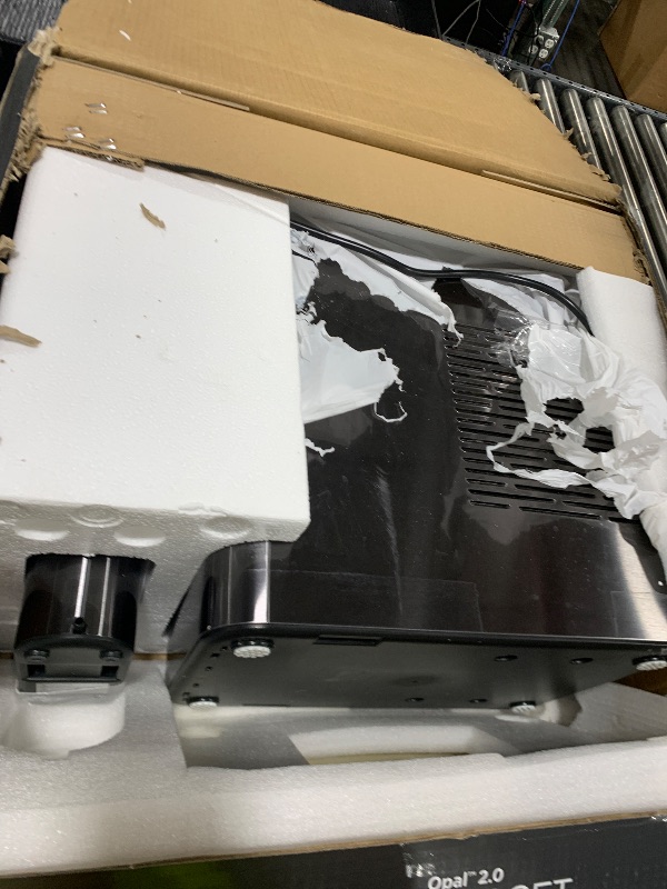 Photo 1 of GE Profile Opal 2.0 with 0.75 Gallon Tank, Chewable Crunchable Countertop Nugget Ice Maker, Scoop included, 38 lbs in 24 hours, Pellet Ice Machine with WiFi & Smart Connected, Black Stainless Steel