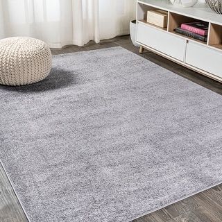Photo 1 of JONATHAN Y Lighting SEU100-8 Supersoft 7-3/4' X 10' Polypropylene Solid Indoor Area Rug Gray Home Decor Rugs Area Rugs
