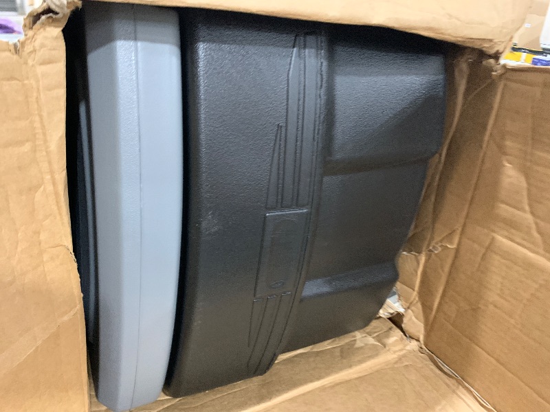 Photo 1 of Rubbermaid® ActionPacker®? 8 Gal Lockable Storage Box Pack of 4, Outdoor, Industrial, Rugged, Grey and Black