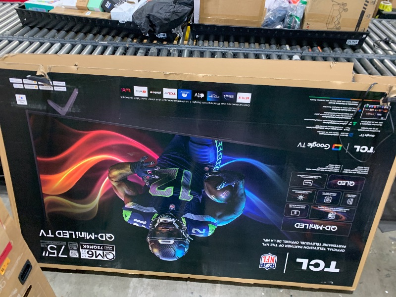 Photo 1 of [PARTS ONLY] TCL 75-Inch Class QM6K Series QD-Mini LED 4K UHD Google Smart TV Best Value Mini-LED TV - QLED, 144hz, 288hz Gaming Rate, High Contrast Screen, Onkyo Audio, Dolby Atmos (75QM6K, 2025 Model)