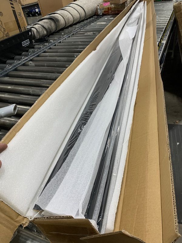 Photo 1 of Wallnetic Wall Baseboard Molding Trim, 4 Pack High-Impact Polystyrene Skirting Board, Paintable & Moisture-Resistant, for Interior Wall Moulding Decor, DIY, Home, Office (96.06" x 3.15" Each) (Black)