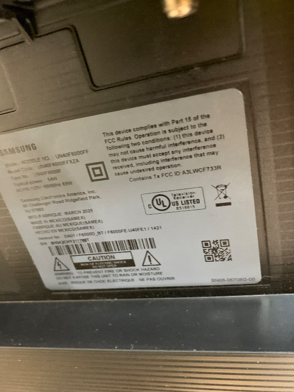 Photo 1 of Samsung 40" FHD 1080p Smart LED TV: Bluetooth & Wi-Fi, HDR10+, Alexa Compatible
