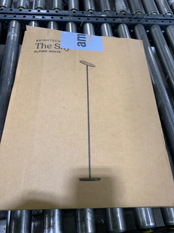 Photo 1 of Brightech Sky LED Torchiere Super Bright Floor Lamp - Contemporary, High Lumen Light for Living Rooms and Offices - Dimmable, Indoor Pole Uplight for Bedroom Reading - White
