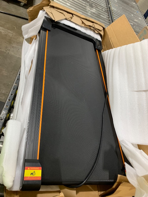 Photo 1 of YRUN Walking Pad Treadmill with 4 Level Incline, 2.5HP Quiet Brushless Under Desk Small Treadmill for Home and Office, Compact Portable Walking pad with Remote & App Control for Walking and Jogging
