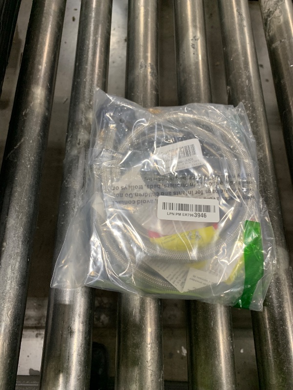 Photo 1 of GGC 3 FT Stainless Braided RV Propane Pigtail Hose (2PCS) QCC1 Connector with 1/4'' Inverted Male Flare