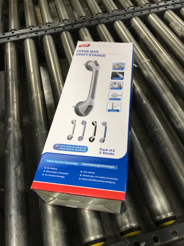 Photo 1 of TAILI Grab Bars for Bathtubs and Showers 2 Pack Suction Grab Bar, Heavy Duty Shower Handle Removable Bath Handrails for Seniors and Elderly, Bathroom Safety Grip No Drilling Waterproof,Grey