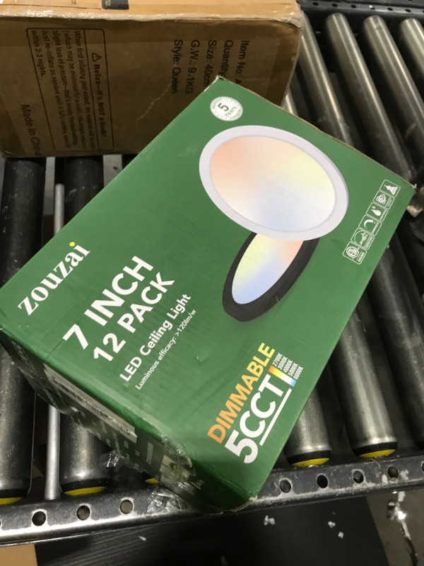 Photo 1 of  zouzai 12-Pack 7" Ultra Thin LED Flush Mount - 15W, Dimmable 5CCT (2700K-6000K), Fireproof PC, ETL Listed for Bedroom/Living Room 