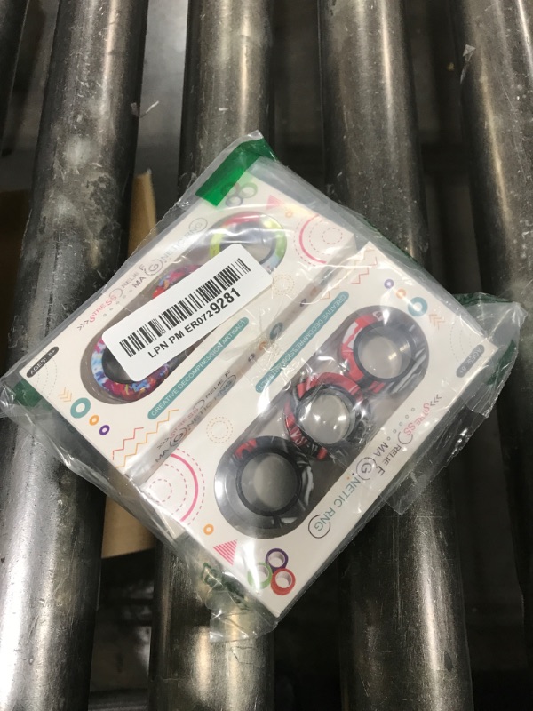 Photo 1 of  Cevioce 9Pcs Magnetic Rings Fidget Toy Set, ADHD Anxiety Magnetic Fidget Toys Adults Fidget Spinner Rings for Relief, Christmas Stocking Stuffers Gifts for 8+ Year Old Teen Boy Adults 