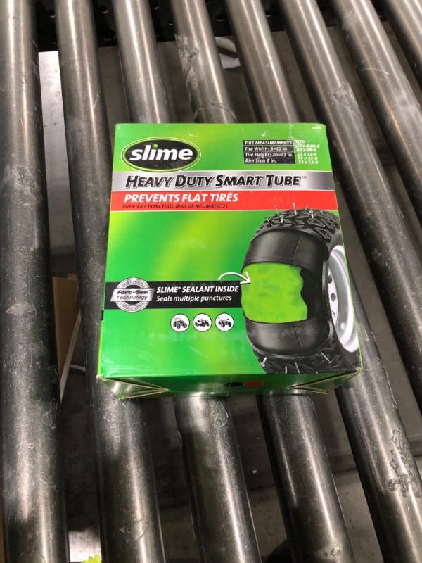 Photo 1 of Slime 30013 Inner Tube for lawn mowers, ATVs, tractors and other farm equipment, Extra Strong, Includes Self-Sealing Slime Sealant, Heavy Duty, 20 x 8.00-8"/20 x 10-8"/21 x 12-8"/22 x 11-8"/22 x 12-8"