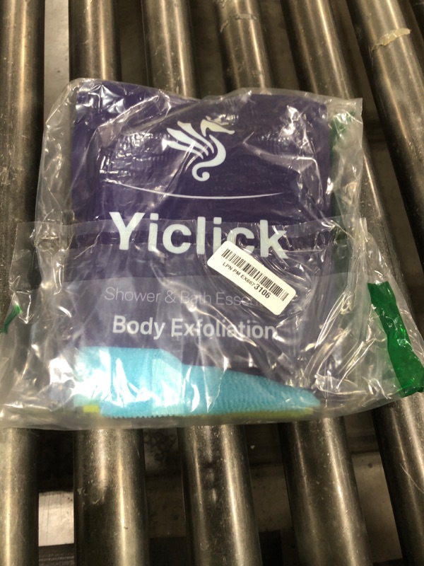 Photo 1 of Yiclick Exfoliating Washcloth Towel [3 Pack], Japanese Exfoliating Wash Cloth, Korean Body Scrubber Exfoliator, Back Scrubber Washer for Shower Bath, Body Scrub African Net Sponge Loofah Luffa Colors