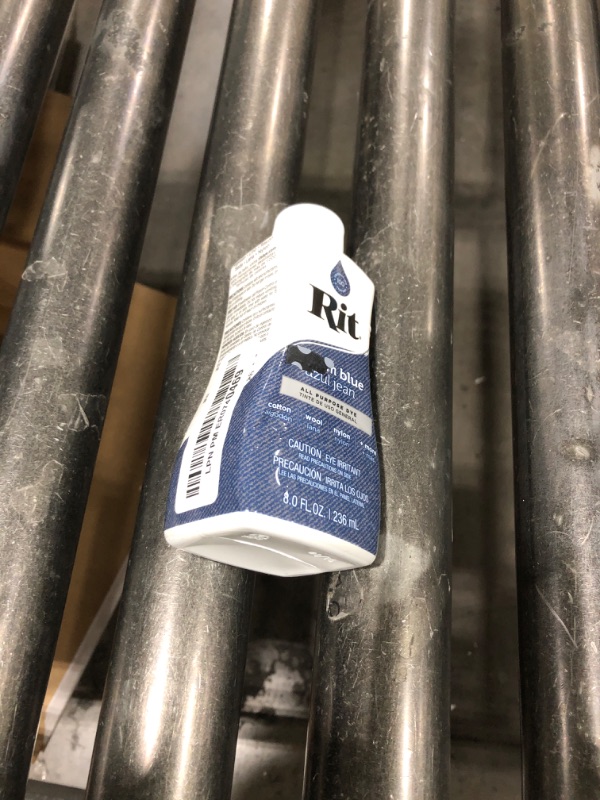 Photo 1 of Rit Dye – Liquid Fabric Dye for Crafting, Clothing, and Décor – 8 oz. Bottle – Denim Blue (Gloves Included)