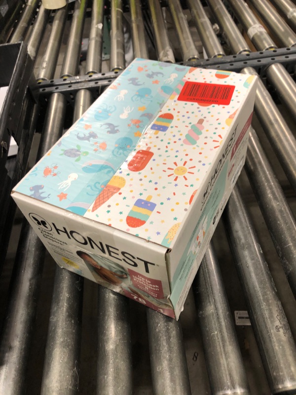 Photo 1 of The Honest Company Clean Conscious Diapers for Delicate Skin | Up to 100% Leakproof | Hypoallergenic, Fragrance Free | Summer '25 Limited Edition Prints | Club Box, Size 1 (8-14 lbs), 78 Count