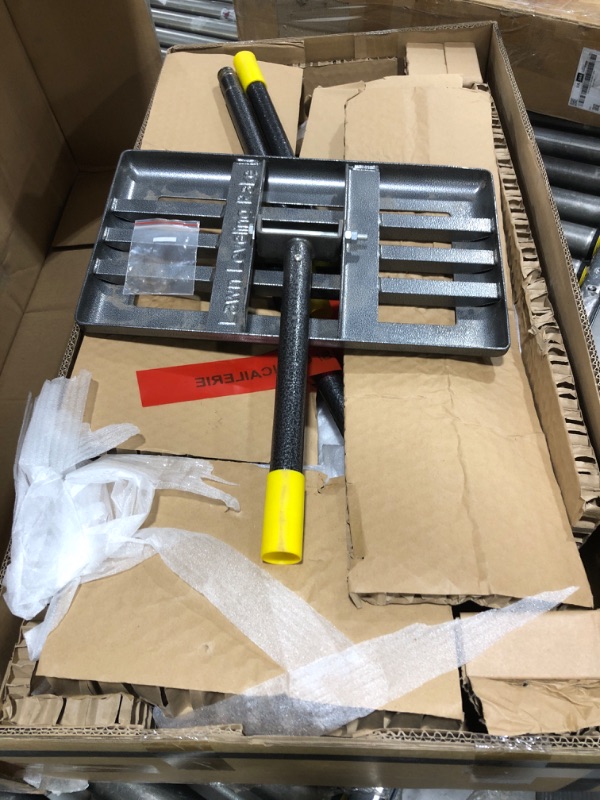 Photo 1 of Lawn Leveling Rake - Heavy Duty 17"x10" Stainless Steel Leveler Plate,Reinforced Welds,28-60" Adjustable, Anti Flipping Smooth Edge,for Soil, Dirt,Ground,Backyard Top Dressing,Landscaping