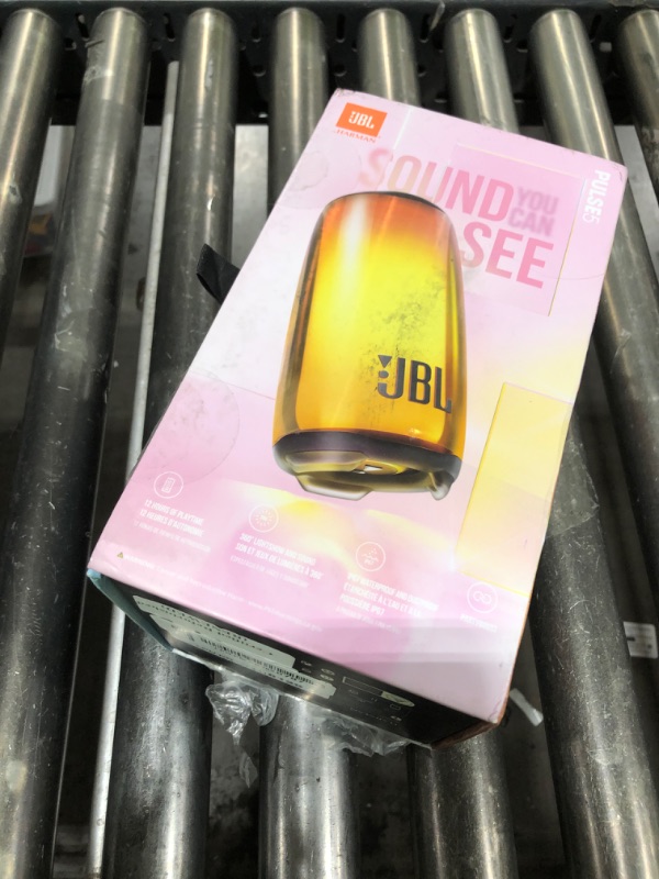 Photo 1 of JBL Pulse 5 Portable Bluetooth Speaker with Dazzling Light Show - Black (Renewed)