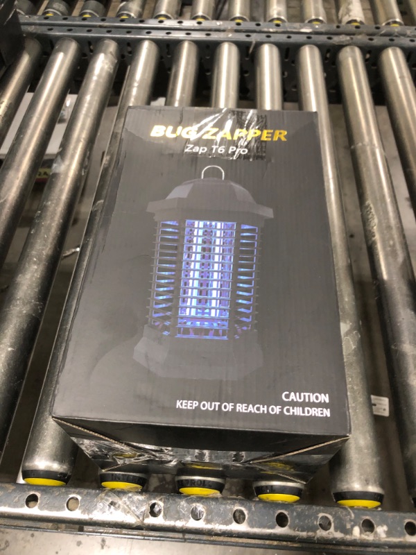 Photo 1 of GOOTOP Bug Zapper Outdoor, Mosquito Zapper, 3 Prong Plug in Electric Fly Zapper, Mosquito Killer, Fly Traps, Flying Insects Zapper Indoor Outdoor 90-130V, 4200V, ABS Plastic Outer (Black)