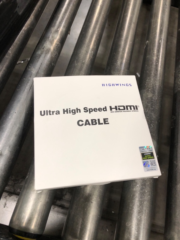 Photo 1 of Highwings 8K 10K 4K HDMI Cable 48Gbps 6.6FT/2M, Certified Ultra High Speed HDMI Cable Braided Cord-4K@120Hz 8K@60Hz, DTS:X, HDCP 2.2 & 2.3, HDR 10 Compatible with Roku TV/PS5/HDTV/Blu-ray