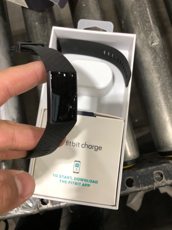 Photo 1 of Fitbit Charge 3 Fitness Activity Tracker, Graphite/Black, One Size (S and L Bands Included)