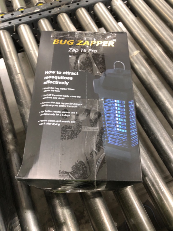 Photo 1 of GOOTOP Bug Zapper Outdoor, Mosquito Zapper, 3 Prong Plug in Electric Fly Zapper, Mosquito Killer, Fly Traps, Flying Insects Zapper Indoor Outdoor 90-130V, 4200V, ABS Plastic Outer (Black)