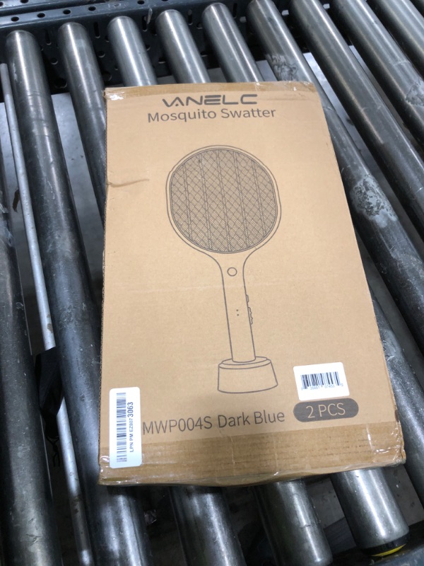 Photo 1 of Electric Fly Swatter 2 Pack, 3000V Bug Zapper Racket Fly Zapper with 1500mAh Rechargeable Battery, Indoor Outdoor Fly Trap Mosquito Killer with 3-Layer Safety Mesh for Home, Kitchen, Patio, Camping