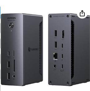 Photo 1 of UGREEN Thunderbolt 4 Dock Revodok Max 213 13-in-1 40Gbps Docking Station with Dual 4K@60Hz Single 8K Display, 90W Charging for Laptop, 2.5GbE, SD/TF 4.0 for MacBook Surface Pro and More