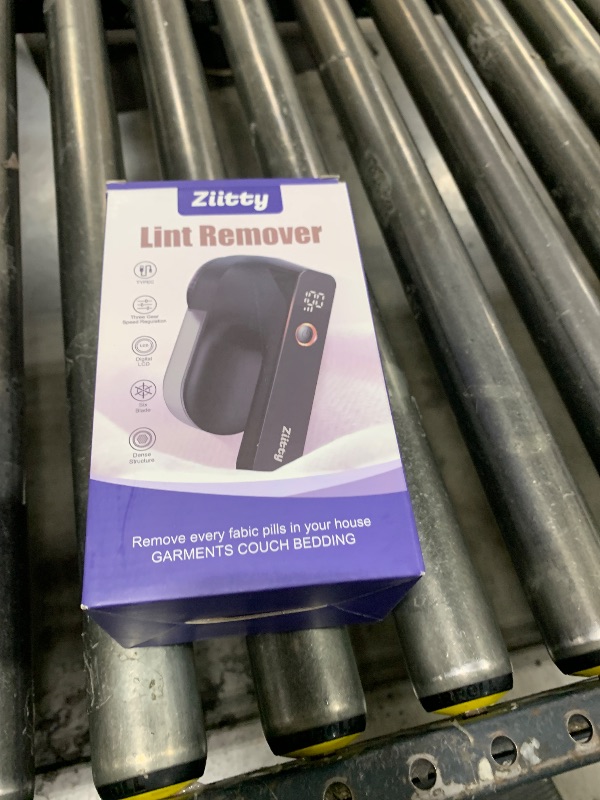 Photo 1 of Fabric Shaver - Ziitty Lint Remover for Clothes, Sweater Defuzzer with LCD Display, 3-Speeds, 6-Blade, Type-C Rechargeable, Sweater Shaver to Remove Pilling Fuzz Lint Balls Pills for Clothes Furniture