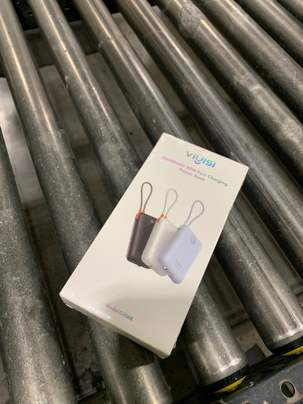 Photo 1 of VIYISI Portable Charger 20000mAh 30W Fast Charging, Power Bank with Built-in Cables & LED Display, USB C Battery Pack for iPhone 16/15/14, Samsung, iPad and Android Phones, Ideal for Travel