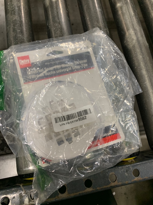 Photo 1 of Oatey 4-1/4 in. Carded White Plastic Snap-Tite Strainer