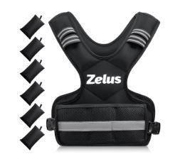 Photo 1 of Weighted Vest for Men and Women Vest with 6 Ironsand Weights for Home Workouts | Adjustable Body Weight Vest Exercise Set for Cardio and Strength Training
