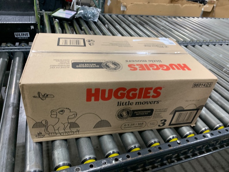 Photo 1 of Huggies Little Movers Disposable Diapers - Econ+ Pack - Size 3 - 168ct
