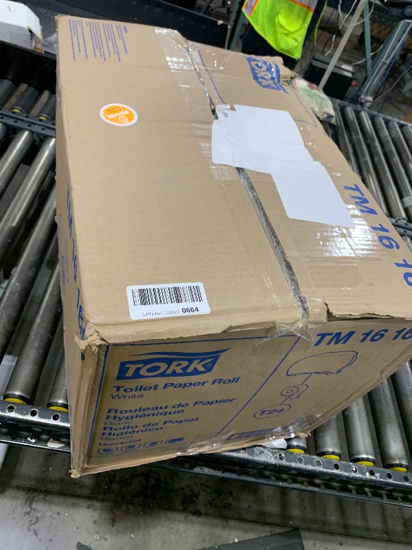 Photo 1 of Tork Septic Safe Toilet Paper, White, 2-Ply 100% Recycled, Eco-Friendly, T24 Compatible 96 Rolls x 500 Sheets (TM1616S)