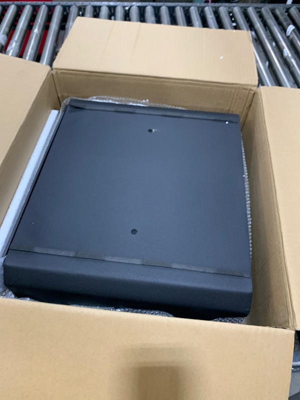 Photo 1 of Biometric Fingerprint Smart Safe Box, Cabinet Safe Box, Security Box with Digital Virtual Password Touch Screen (1.45 Cubic Feet Grey)