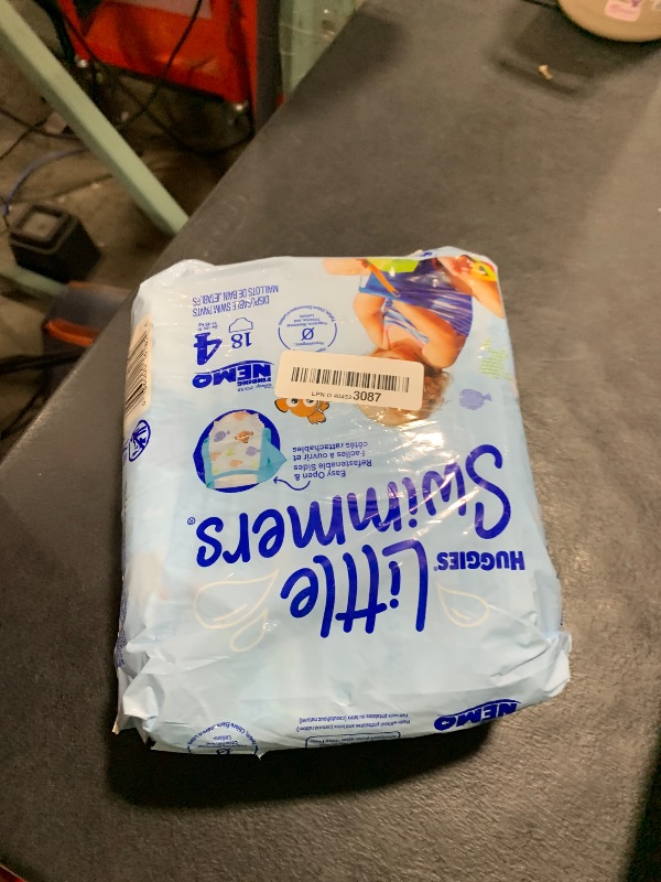 Photo 1 of Huggies Little Swimmers Disposable Swimming Diapers, Size 4 (24-34 lbs), 18 Ct