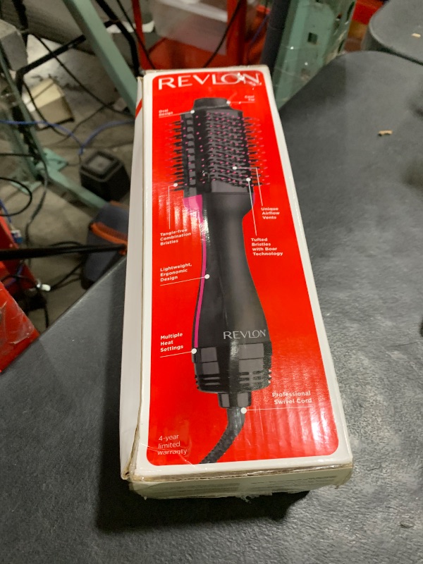 Photo 1 of REVLON One-Step Volumizer Hair Dryer and Styler with Improved Motor – Easy Salon-Style Blowouts – Less Frizz, More Shine, and Reduced Heat Damage, for all Hair Types and Lengths (Black)