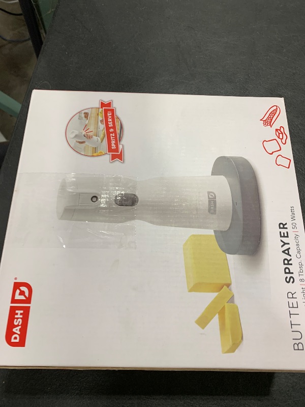 Photo 1 of Dash Electric Butter Sprayer, Cordless Butter Sprayer for Popcorn, Toast, Entrees and More - White