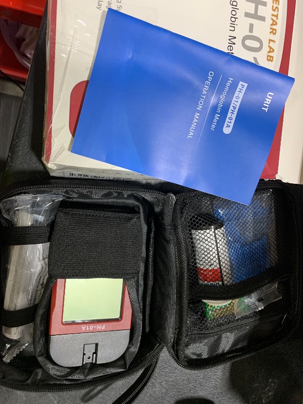 Photo 1 of BESTAR LAB Hemoglobin Test Kit with 25 Hemoglobin Test Strips, Hemoglobin Test Meter for Home Use, Hemoglobin Tester Kits, Easy to Use.