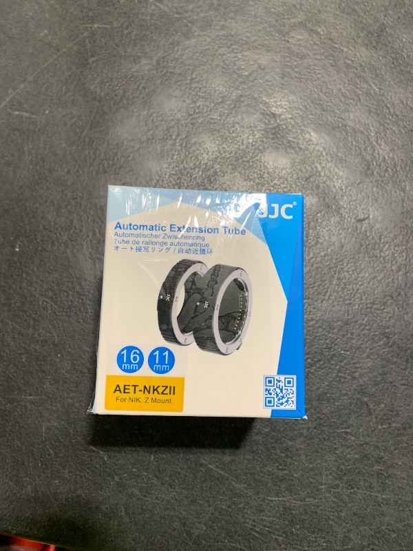 Photo 1 of JJC Z Mount Auto Focus Macro Extension Tube Ring Set for Nikon Z5 II Z5II Z6III Z50 II Z50II Zf Z8 Z9 Zfc Z6 III II Z6II Z7II Mirrorless Camera & Nikon Z Mount Lens, Great Tool for Macro Photography