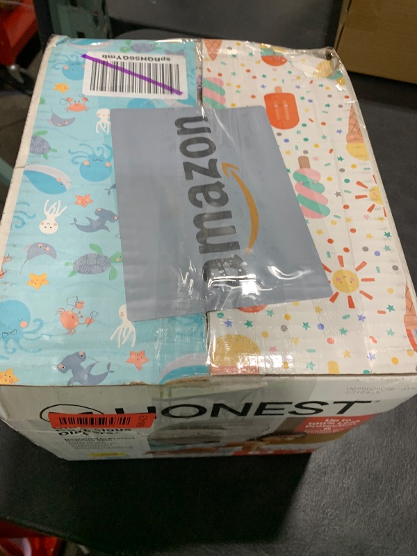 Photo 1 of The Honest Company Clean Conscious Diapers for Delicate Skin | Up to 100% Leakproof | Hypoallergenic, Fragrance Free | Summer '25 Limited Edition Prints | Club Box, Size 4 (22-37 lbs), 54 Count