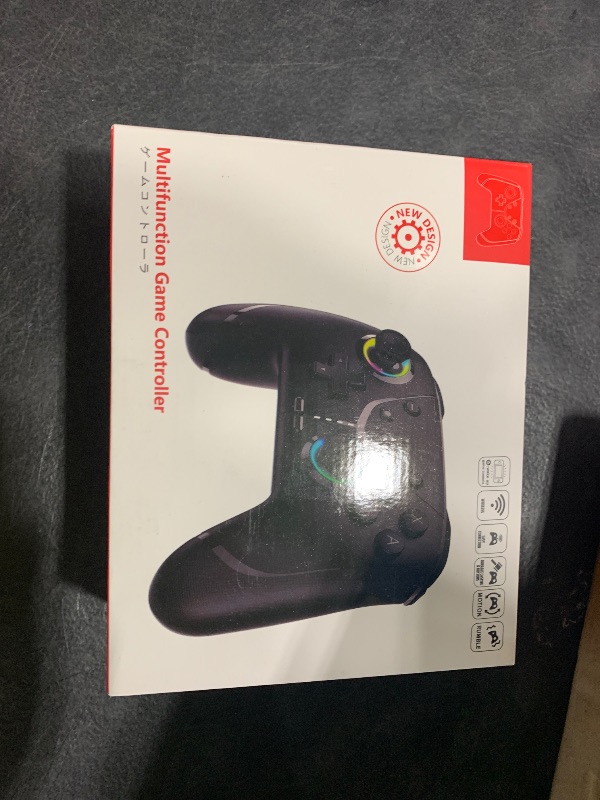 Photo 1 of Switch Controller, Wireless Pro Controller for Nintendo Switch 2/Switch/Lite/OLED, Bluetooth controllers Compatible with iPhone/Mac/iPad/iOS/Android/Phone/PC/Steam and TV with Programming/ 4 Vibration / 3 Turbo Modes/6-Axis/Motion/RGB