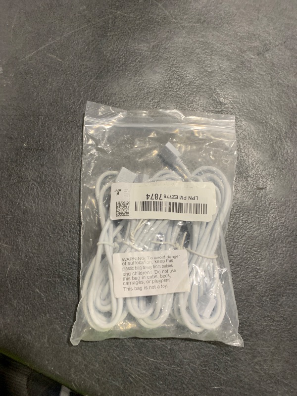 Photo 1 of Honoson 6 Pieces 4 Pin RGB Extension Cable LED Strip Connector Cord Wire Cables Kit with 12 Pieces Pin Connector for 5050 3528 RGB LED Strip Light(1.6 FT, 3.3 FT, 6.6 FT,White)